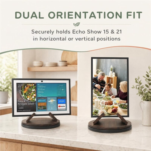 Supporto per ECHO Show 15 di Prima e Seconda Generazione / per ECHO Show 21, Compatibile con  Display da 6" e per /Tablet Fino A 21". 2