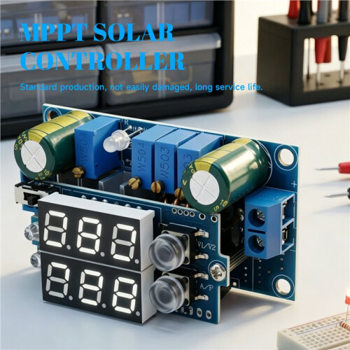 - 6-36V to 1.25-32V 5A StepDown Module CC/CV Charging Module with 2 LEDs MPPT Solar Panel Controller Regulator 2