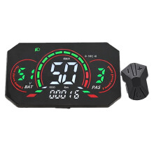 L6 e-Bike NFC Pantalla LCD Medidor 24V/36V/48V/60V/72V UART Velocímetro Patinete Eléctrico NFC LCD Medidor Animado A Color 5PIN