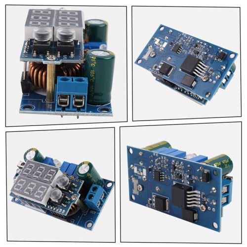 - 6-36V to 1.25-32V 5A StepDown Module CC/CV Charging Module with 2 LEDs MPPT Solar Panel Controller Regulator 1