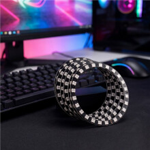 5PCS WS2812B 5050 RGB LED Board 24-Bit Full Color Driver Module Round Module LED Strip for