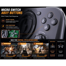 TK-X1 Magnetische Gaming Controller met TMR Magnetische Joysticks, Hall-Effect Triggers en Macro-Knoppen