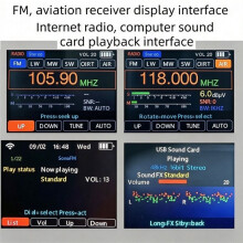 HT5290 Portable Internet Radio Si4732 Full-Band Radio (FM/AM) with Aviation Band, SSB, CW Decoding, and CW Practice