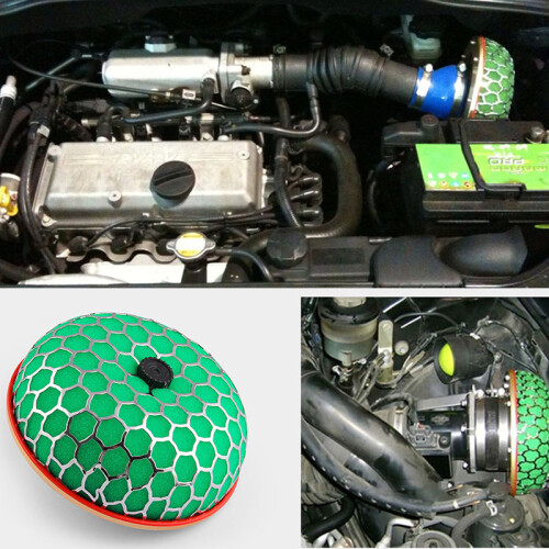 Universal Cars Intake Filter Washable Sponge Aluminum Construction Improved 1