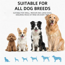 Imbracatura per Cani da Auto, Cintura Sicurezza Regolabile In Nylon per Animali Domestici, Cintura Elastica In Nylon per Cani Auto, Si Aggancia Alla