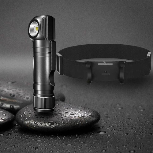 HD30A 3 ModesLED Headlamp 90 Headlight Use 18650 Flashlight with Indicator Magnet Tail  Flash Light No Battery 1