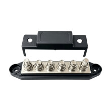 RV-Busbar met 6 Aansluitingen, 300A, Aansluitklemmen, Stroomverdeelbalk voor Campers, Boten, Auto'S en Schepen, M8