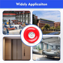 CB-6B 95dB 5.9in Electric Round Fire Alarm Bell,Aluminum Base for School, Home Security for Elevators Industrial AC 110V
