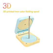 1PCS Portable Yarn Holder for Crochet & Knitting, Foldable Rotating Double Yarn Spinner Box Organizer
