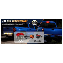 48 Inch LED-Achterlichtstrip voor de Achterklep van een Vrachtwagen, Noodverlichting voor de Achterruit, Knipperende Waarschuwingslichtbalk voor
