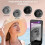 UV Ultraviolet Sunscreen Detection Sunscreen Tester LED Light Type-C Intelligent UV Mirror Portable Dressing Black 7