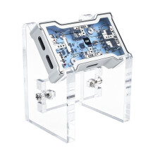 HMLAB Hub-Little Gaming USB HUB Portable Desktop Expansion Dock with Aluminum Frame Double Glass with Stand