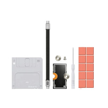 M.2 NVMe SSD Enclosure 10Gbps USB3.2 Gen2 Floppy Disk Design Aluminum External SSD Case Write Protection for 2230/2242