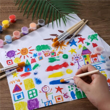 12pcs/3sizes Stencil Paint Brushes Set Bristle Hair Wooden Handle Perfect for DIY Crafts Watercolor,Oil,Acrylic Painting