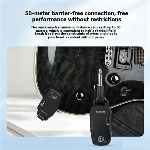 Wireless Guitar Transmitter Receiver Rechargeable 2.4G Audio Guitar System Musical Instrument Accessories