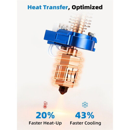 Flash Juicer Upgraded Standard Flow Hotend Nozzle Assembly for FlashForge AD5M / AD5M Pro, 3D Printer Parts 0.6mm