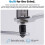 Flash Juicer Upgraded Standard Flow Hotend Nozzle Assembly for FlashForge AD5M / AD5M Pro, 3D Printer Parts 0.4mm 8