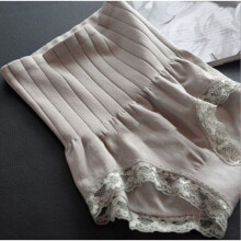 (Gray)Calcinha de cintura alta feminina, modeladora, com renda, que modela a barriga, shorts, calções ou boxers.