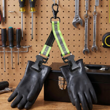 3 Pieces Firefighter Glove Strap Safety Glove Holder Glove Clips for Firefighter Work Glove Belt Clip