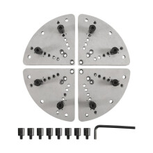 8Inch Flat Lathe Chuck Jaw Set for Wood Lathe Key Chuck &Scroll Chuck Flat Jaw Set with Buffer Kit for Wood Lathe Chucks