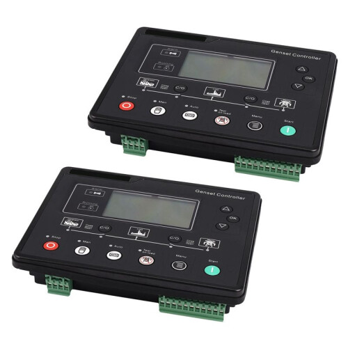 2X 6120U AMF Generator Set Controller LCD Start Genset Ats Control Box Terminal Charge Panel Alternator Part 6120 1