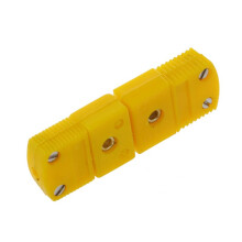 5X Yellow Plastic Shell K Type Thermocouple Plug Socket Connector Set