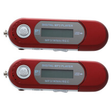 2X 8G USB Flash Drive Reproductor de MP3 FM Walkman Rojo