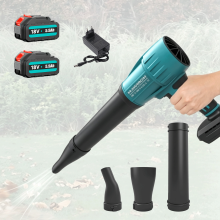 Cordless Handheld Blower with 2pcs 18V 5.0Ah Batteries, Lightweight Garden Leaf Blower, Ideal for Leaves, Dust and Snow