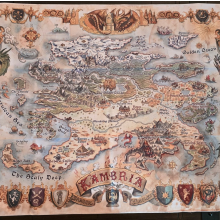 Dragon Thrones World Map of Kambria