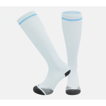 (Mancity, L) 26-27 Teens Football Grip Socks High Knee & Long Football Training Socks - Breathable Cushioned Socks Children