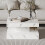 White Marble Square Coffee Table for Living Room 5