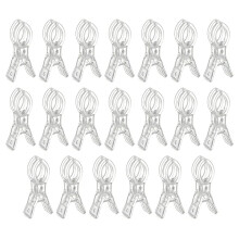 20 Pack Large Balloon Arch Clips Plastic Transparent Backdrop Spring Clamps 3.5 Inch Heavy Duty Clip for Balloon Arch