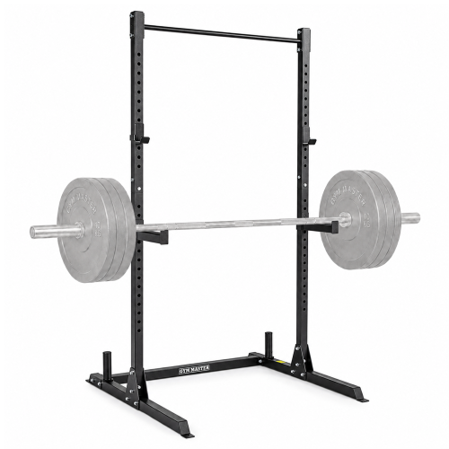 GYM MASTER Olympic Squat Rack Pull Up Bar Weight Lifting Power Cage Rack Bar