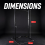 GYM MASTER Olympic Squat Rack Pull Up Bar Weight Lifting Power Cage Rack Bar 7
