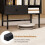 Vinyl Record Player Stand with Storage, Black, 70x36x80 cm 4
