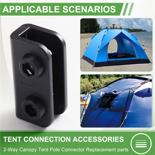 4Pcs Canopy Tent Replacement Connector Tent Replacement Parts Rectangular Bracket Truss Connector 2