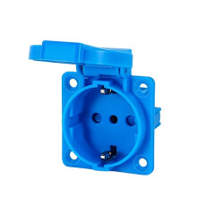 IP54 Waterproof Socket Panel Flip Protective Cover Wall Receptacle Outlet for Industrial and Outdoor Schuko