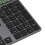 Ergonomic  Dual Mode Wireless Numeric Keyboard with Display Calculator 2in1 Wireless Number Keypad Grey 6