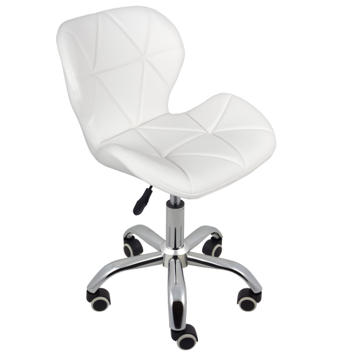 Charles Jacobs (Milky White) Charles Jacobs Cushioned Swivel Office Chair