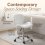 Charles Jacobs (Milky White) Charles Jacobs Cushioned Swivel Office Chair 4