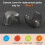 2 Pezzi per  Neo 2 Gimbal Camera Protector Lens Dustproof Replacement Cover Cap Drone Accessories (Nero Trasparente) 3