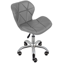 (Grey) Charles Jacobs Cushioned Swivel Office Chair