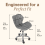 Charles Jacobs (Grey) Charles Jacobs Cushioned Swivel Office Chair 2