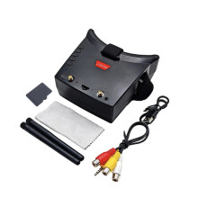 SLONWAKE FPV Goggles 3 Zoll 5.8G Analog mit DVR-Modul Ultra-Niedriglatenz Videoempfänger für FPV Drohnenrennen Zubehör B