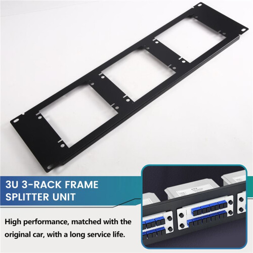 3U 3-Bit Rack-Mount Splitter Frame 3U Optical Splitter Frame for 19-Inch Rack-Mount Optical Splitter Cabinet 2