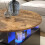 80cm Round Lift Top Coffee Table Rustic 5