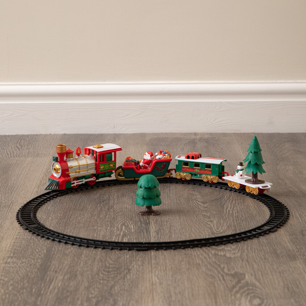 Samuel Alexander Christmas Musical Train Set With Working Headlights & 3 Track Layouts