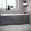 NES Home Nes Home Anthracite PVC 1800mm Water Proof Front Bath Panel, 15mm Thickness 1