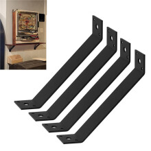 4-Delige Set van 45-Graden Hoekbeugels 11-1/8" X 1-1/2" voor Reparatie van Houten Pergolapalen en Balken (Boren Niet Nodig)