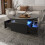 80cm Round Lift Top Coffee Table  Black 2